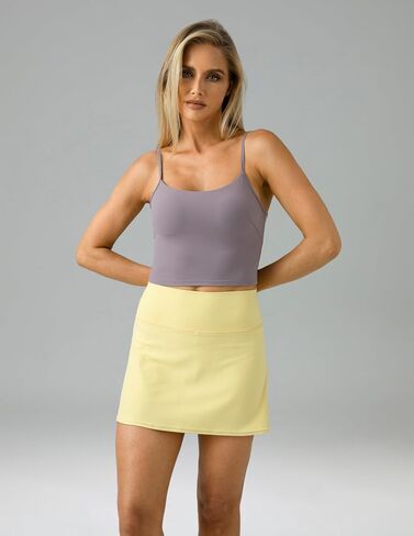 Colorfulkoala Women's Dreamlux Tennis Skort High Waisted Athletic Golf Casual Skirts Built-in Shorts with 2 Pockets in Kuwait