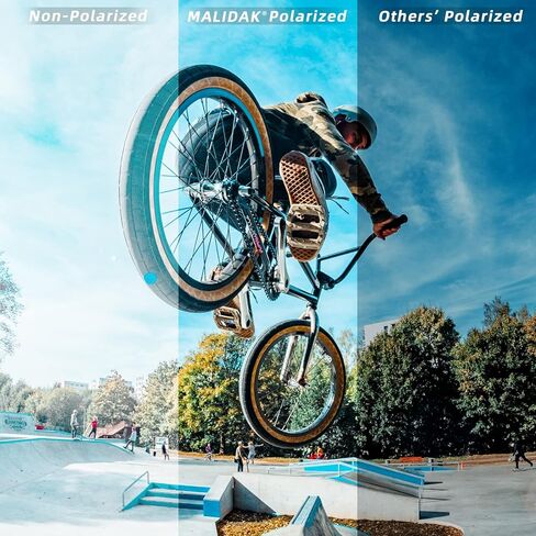 MALIDAK Youth Sunglasses, Polarized Sunglasses for Kids, Children Baseball Sunglasses for Age 8-16 in Kuwait