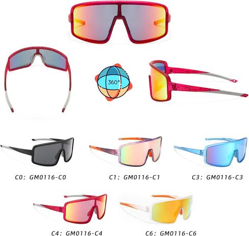 MALIDAK Youth Sunglasses, Polarized Sunglasses for Kids, Children Baseball Sunglasses for Age 8-16 in Kuwait