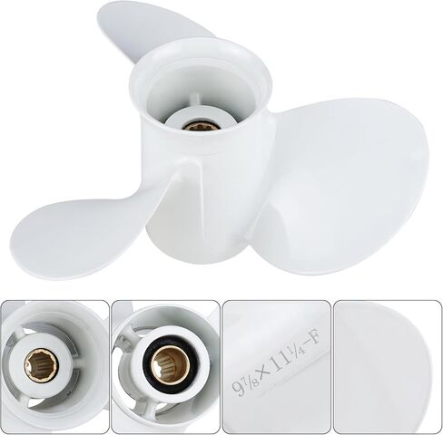 NovelBee 9 7/8x11 1/4-F استبدال المروحة المصنوعة من سبائك الألومنيوم لمحرك ياماها الخارجي 20HP 25HP 30HP in Saudi Arabia