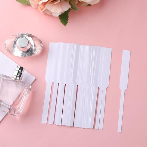 100 قطعة من شرائط اختبار العطور، شرائط اختبار العطور للاستعمال مرة واحدة، شرائط اختبار العطور لروائح العطور والزيوت العطرية والعلاج العطري (رأس مربع) in Kuwait