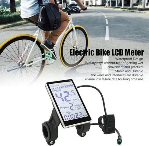 Ebike شاشة الكريستال السائل دراجة كهربائية M5 شاشة لوحة ال سي دي ل 31.8 22.2 مللي متر المقود دراجات كهربائية 24 فولت 36 فولت 48 فولت 60 فولت 5 دبوس E سكوتر M5 عداد لوحة الشاشة in Saudi Arabia