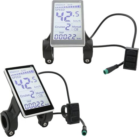Ebike شاشة الكريستال السائل دراجة كهربائية M5 شاشة لوحة ال سي دي ل 31.8 22.2 مللي متر المقود دراجات كهربائية 24 فولت 36 فولت 48 فولت 60 فولت 5 دبوس E سكوتر M5 عداد لوحة الشاشة in Saudi Arabia