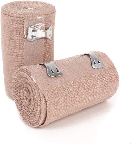 Elastic Bandage Wrap Compression Wrap Hook Emergency Dressings (3" Wide, 2 Pack) in Saudi Arabia