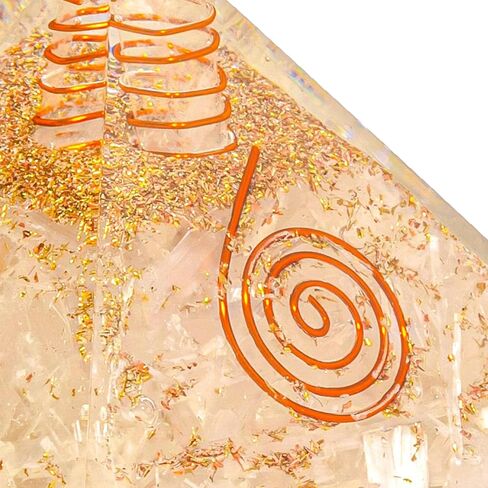 Selenite XL 85MM Orgone Energy Generator Pyramid (Selenite, XL 85MM) in Saudi Arabia