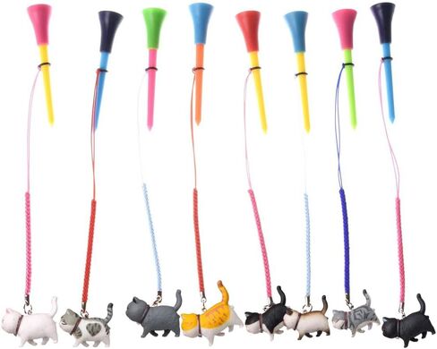 2 Pieces 1 Set Golf Tee Hanger Cat, Dog Tee Hanger Golf Tee Holder Putter Keeper Buddy Supplies Golf Accessories in Saudi Arabia
