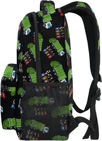 Garbage Truck Trash Recycling Kids Backpack for Boys Girls,Kids Daypacks ​Elementary Toddler School Bags Preschool Bookbag Travel Bag (041201),Over 3 years old in Saudi Arabia