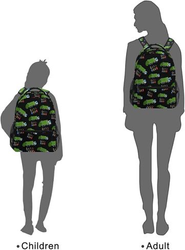 Garbage Truck Trash Recycling Kids Backpack for Boys Girls,Kids Daypacks ​Elementary Toddler School Bags Preschool Bookbag Travel Bag (041201),Over 3 years old in Saudi Arabia