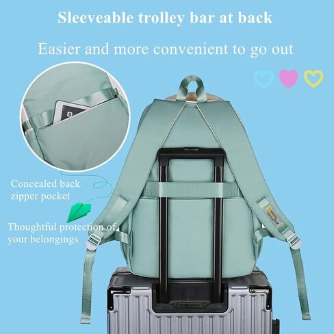 EKUIZAI Classic Girls Backpack Kawaii Middle School Bookbag Clash Color Teenage Girls Backpacks in Kuwait