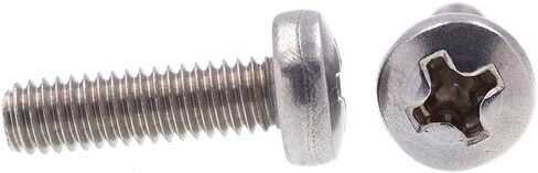 Prime-Line 9131208 Machine Screws, Metric, Pan Head, Phillips Drive, M4-0.7 X 14MM, Grade A2-70 Stainless Steel (10 Pack) in Saudi Arabia