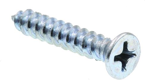Prime-Line 9016622 Sheet Metal Screw, Self-Tapping, Flat Head Phillips, #8 X 1 in, Zinc Plated Steel, Pack of 100 in Saudi Arabia