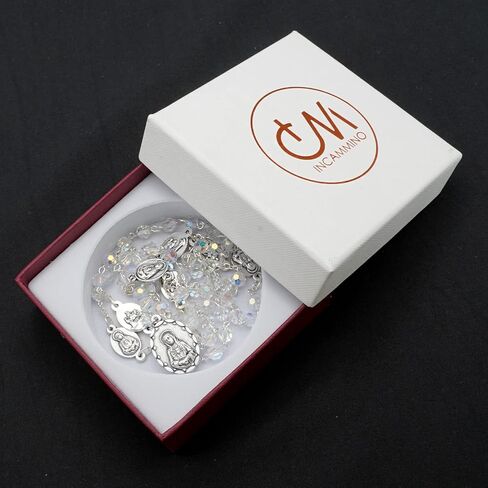 Crystal Beads Seven Sorrows chaplet of Mary Rosary Catholic Crystal Beads 6MM in Saudi Arabia