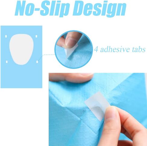 أغطية مقاعد المرحاض للاستعمال مرة واحدة، بطانات المرحاض المحمولة، غطاء مقعد السفر للنزهة، الفندق، المستشفى، السفر، غطاء مقعد المرحاض العام (80 حزمة) in Kuwait