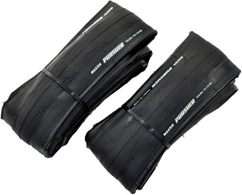 إطار MAXXIS Pursuer M225P 700x28C لسباقات الطريق الفاصلة قابل للطي 60TPI 115PSI، أسود، إطاران، MX2218 in Kuwait