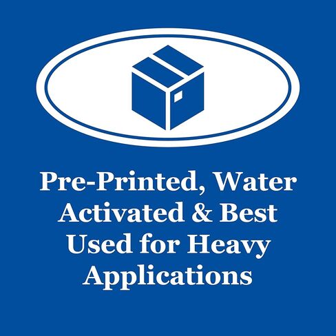 TapeCase، 150KPT-2، شريط كرافت مطبوع هش، لاصق منشط بالماء، أسمر ضارب للصفرة، 3 بوصة × 450 قدم، عدد 1 in Kuwait