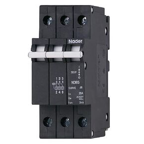 30A, 480V AC, 80V DC, 3 Pole, DIN Rail Mount Miniature Circuit Breaker, Trip Curve: Medium, UL1077