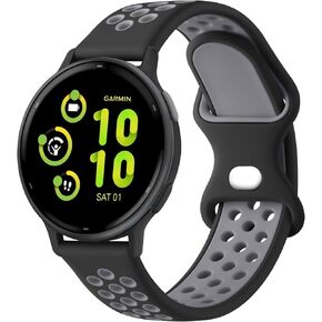 Meliya for Garmin Vivoactive 5 / Vivoactive 3 Watch Band, Garmin Venu 2 Plus / Venu Sq / Venu Watch Bands Women Men, Soft Silicone Sport Replacement Strap for Garmin Vivoactive 5, Vivoactive 3 Music, Venu 2 Plus, Venu Sq, Venu, Vivomove Sport, Forerunner 
