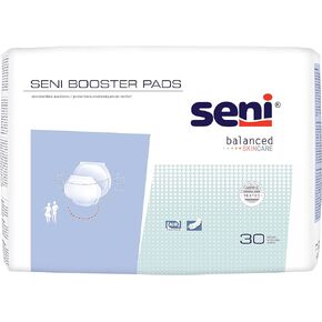Seni Unisex Booster Pad Breathable 25" L S-NO30-PB1, 30 Ct