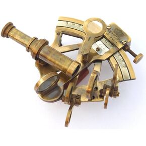 Antique Brass Nautical Sextant Maritime Astrolabe Marine for Office & Gifitng Item Rustic Vintage Home Decor Gifts