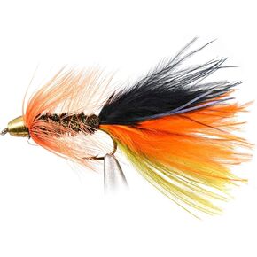 Thin Mint Streamer Fly Fishing Flies | Cone Head | Weighted | Mustad Signature Hooks - 12 Flies in Hook #6, 8, 10 or #12 | Trout Streamer