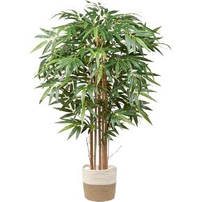 Artificial Bamboo Tree, 6 Feet Tall Decorative Bamboo Plants 72in Bamboo Silk Tree Large Fake Floor Plants for Living Room, Garden, Office Indoor/Outdoor Decor, 2 Pack