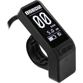Bike Computer, IP65 Waterproof LCD Display Compatible 24V 36V 48V Speedometer and Odometer, Multifunctional Computer for BBS01 BBS02 BBSHD Mid Motor for 22.2mm