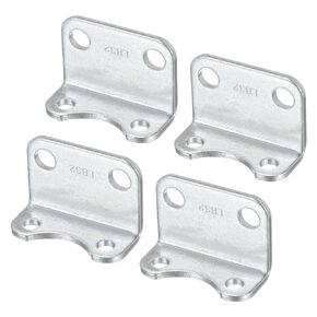 PATIKIL Air Cylinder Connecting Pneumatic Rod Splint Mounting Bracket, 4 Pack Pneumatic Parts Cylinder Installation Stand for 32mm Cylinder Dia.