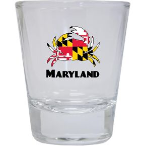 Maryland Crab Round Shot Glass