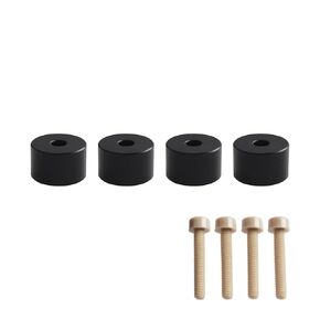 FYSETC Voron2.4 3D Printer Part - Print Bed PEEK Leveling Column - Upgrade Hotbed Solid Mount: 4 Set Heat-Resistant Buffer with Screw Fit Vorn 2.4 R2 Triden Aluminum Printing Plate or Other Machine
