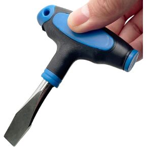 T Handle Flat Head Screwdriver, T Handle Flathead Screw Drivers Assembly Tool for Slotted Screw Used on Quick Release Plate or Camera Tripod Monopod Small Flat Head Screwdriver (New 10mm)