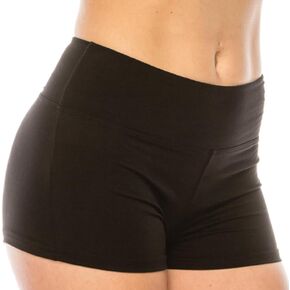 LA12ST Women Workout Yoga Shorts - Premium Buttery Soft Solid Stretch Active Running Dance Volleyball Shorts