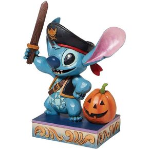 Enesco Disney Traditions by Jim Shore Lilo and Stitch Pirate Lovable Buccaneer Figurine, 6.2 Inch, Multicolor