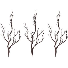 3pcs Artificial Coral Branch Womens Headbands Artificial Branches for Vase Flower Arrangement Branch Manzanita Branches Black Outfits DIY Accessories Fairy Miss Plastic