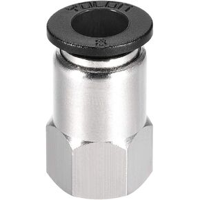 uxcell Push To Connect Tube Fitting Adapter 8mm Tube OD X 1/8PT Female Straight Pneumatic Connecter Pipe Fitting