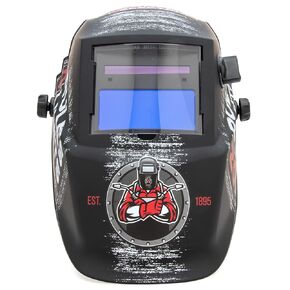 Lincoln Electric No Rules No Limits Welding Helmet K4983-1, Auto Darkening, Lightweight Weld Headgear, Shade 7-13, Grind Mode, Use for Stick, TIG, Pulsed TIG, MIG, Pulsed MIG, Flux Core, Gouging