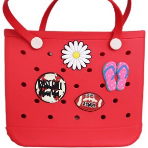 Charm for Bogg Bag Accessories Compatible with Bogg Bags,Charm Inserts for Bogg Bag,3" Sports Charm Accessories for Beach TotesPersonalize your Tote Bag,4PCS