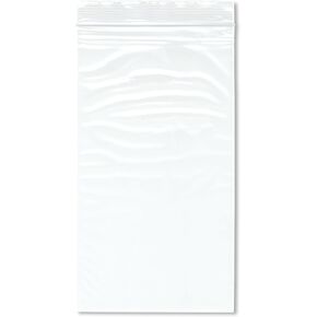 Plymor 5" x 9" (Pack of 100), 2 Mil Zipper Reclosable Plastic Bags