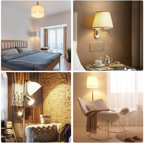 لمبة إضاءة LED فائقة السطوع 50/100/150 واط 3 اتجاهات A21، 800/1600/2200 لومن، 3000 كلفن أبيض دافئ، غير قابل للتعتيم، قاعدة E26، مدرج في قائمة UL، عبوتان in Kuwait