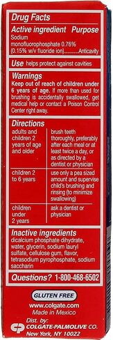 Colgate Cavity Protection Fluoride Toothpaste, Great Regular Flavor, Travel Size TSA Aproved, 1 Ounce (Pack of 8) in Saudi Arabia