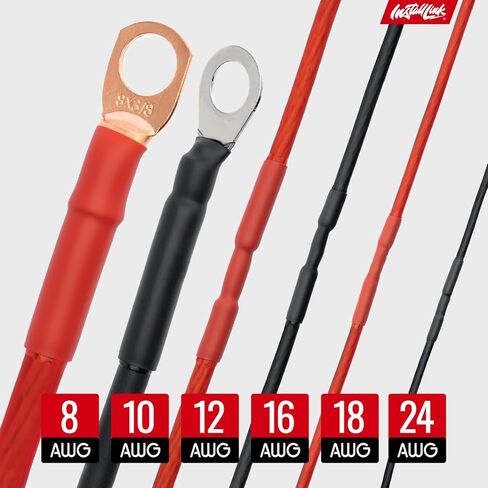 مجموعة أنابيب الانكماش الحراري (1/6"-3/8") 340 قطعة، 6 مقاسات عن طريق رابط التثبيت in Kuwait