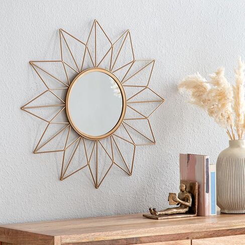 مرآة حائط من Habitat Décor Narci Gold Floral in Kuwait