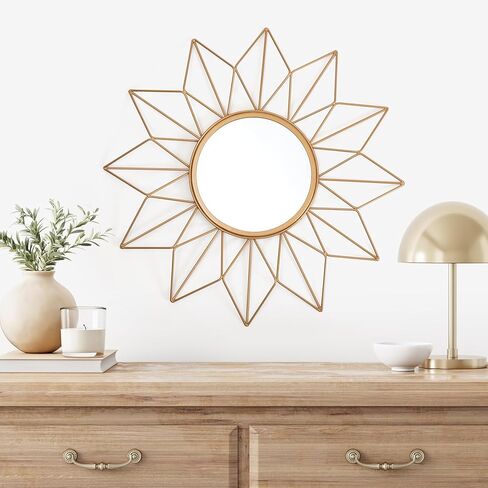 مرآة حائط من Habitat Décor Narci Gold Floral in Kuwait