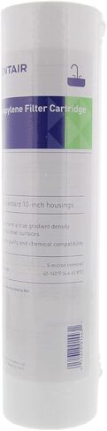 Pentair Pentek P25 Sediment Water Filter, 10-Inch, Under Sink Spun-Bonded Polypropylene Replacement Cartridge, 10" x 2.5", 25 Micron,White in Kuwait