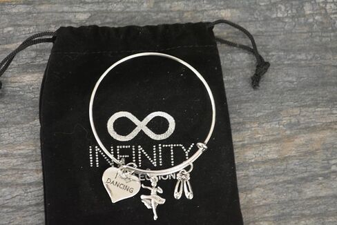 Infinity Collection Dance Bangle Bracelet- Girls Dance Jewelry - Gift For Dance Recitals, Dancers and Dance Teams in Saudi Arabia