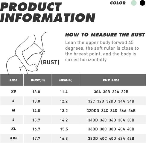 V-Neck Women Sports Bra Wirefree Padded Yoga Bra Workout Crop Tank Tops Fitness Running Longline Black… in Saudi Arabia