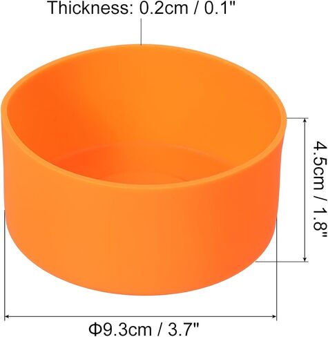 uxcell Protective Silicone Boot Sleeve for, Water Bottle Bottom Anti-Slip Sleeve Cover, Universal Cup Bottom Accessory in Saudi Arabia