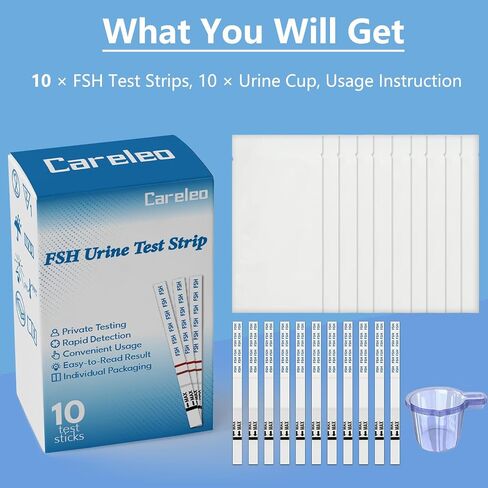 FSH Urine Rapid Test Strip - Moments Menopause Check at Home, Menopause Test Accurate & Fast & Reliable in Saudi Arabia