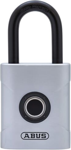 ABUS Touch 57/50 قفل بصمة الإصبع، قفل ذكي للمنزل والمكتب والمزيد، فضي in Saudi Arabia