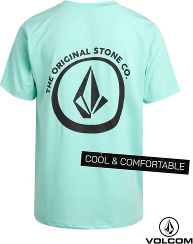 Volcom Boys' Rash Guard Shirts - 2 Pack UPF 50+ Quick Dry Sand and Sun Protection Swim Shirts - Kids Swimwear T-Shirt (8-16) in Saudi Arabia