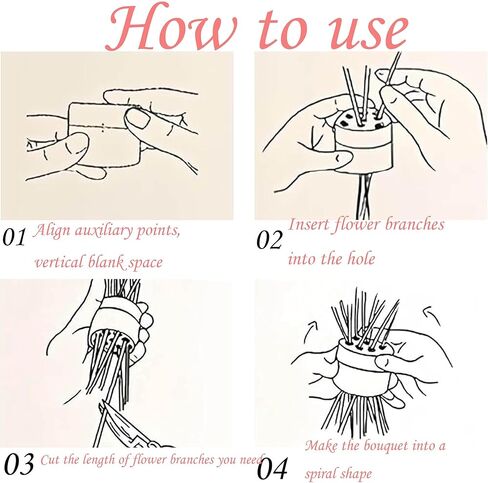 حامل جذعي حلزوني من Little Syohe للمزهريات الحلزونية DIY Ikebana الجذعية حامل حلقة 2 قطعة باقة حلزونية حامل ترتيب الزهور (كبير + صغير) in Kuwait